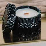 Sandalwood Smoke Vintage Glass Candle