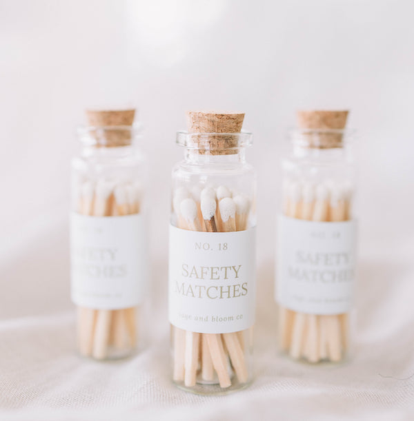 Mini Glass bottle of matches