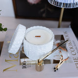 Prosecco Raspberries Vintage Glass Candle