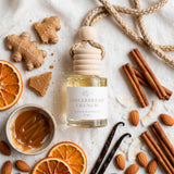 Gingerbread Crunch flat lay with scent notes