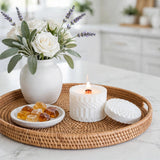 Amber Oakmoss Vintage Glass Candle