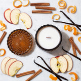Bourbon Apples Vintage Glass Candle