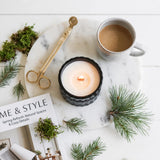 Redwoods Moss vintage glass candle lifestyle