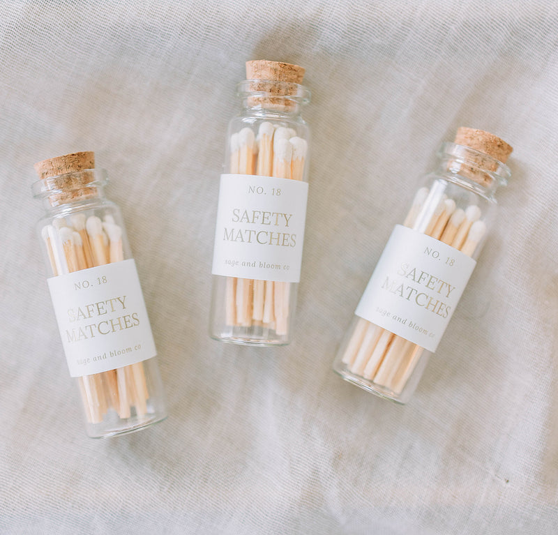 Mini Glass bottle of matches