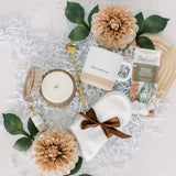 Self Care Box Gift Set Champagne Candle