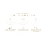 Car Diffuser Care instructions