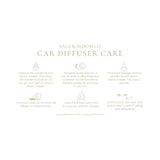 Car diffuser care instructions