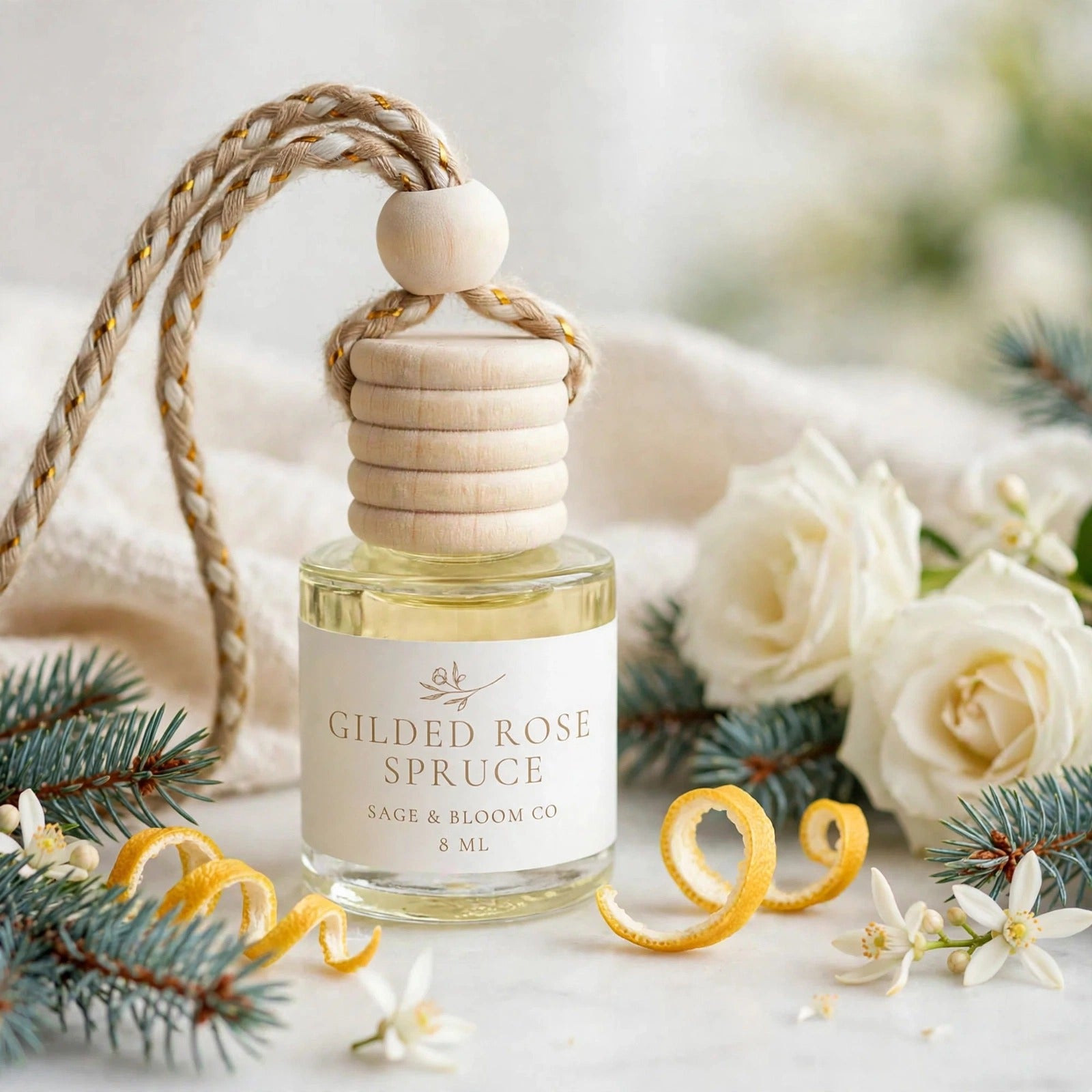 Gilded Rose Spruce styled product photo