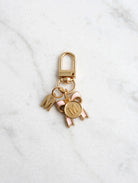 Bow Initial Bag Charm - Letter Charm - M