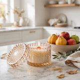 Quince Ambrosia Oats Vintage Glass Candle