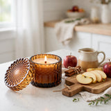 Bourbon Apples Vintage Glass Candle
