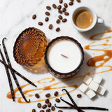 Coffee Shop Vintage Glass Candle