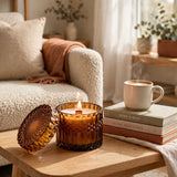 Coffee Shop Vintage Glass Candle