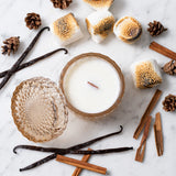 Fireside Marshmallows Vintage Glass Candle