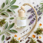 Amber Oakmoss car diffuser styled with sage, lavender, oakmoss and amber