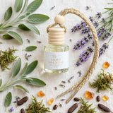 Amber Oakmoss car diffuser styled with sage, lavender, oakmoss and amber