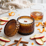 Bourbon Apples Vintage Glass Candle