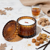 Butterscotch Bourbon Vintage Glass Candle
