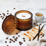 Coffee Shop Vintage Glass Candle