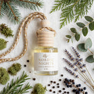 Nordic Nights flat lay with scent notes