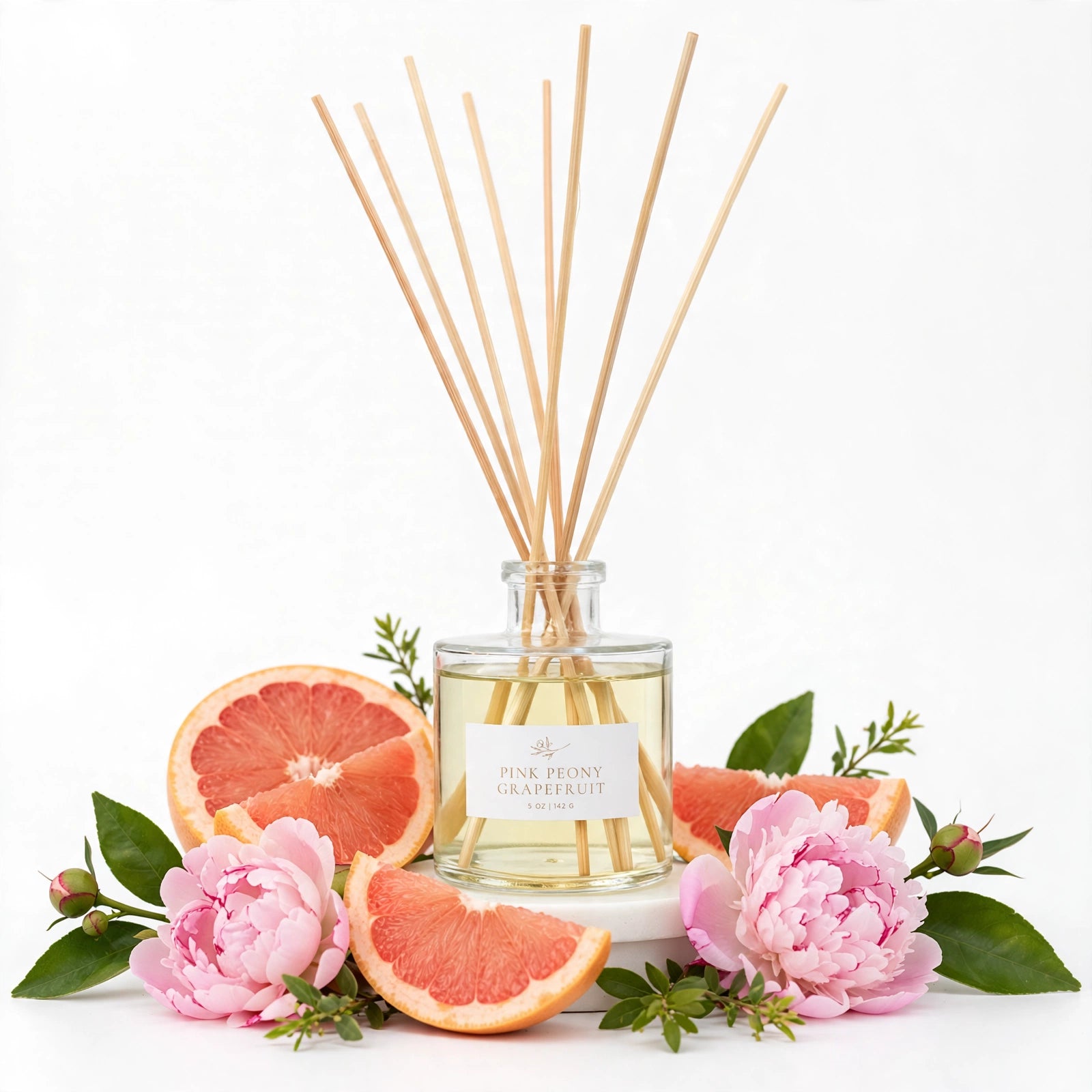 Pink Peony Grapefruit Reed Diffuser