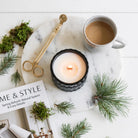 Redwoods Moss vintage glass candle lifestyle