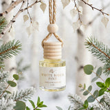 White Birch Pine hanging botanical photo