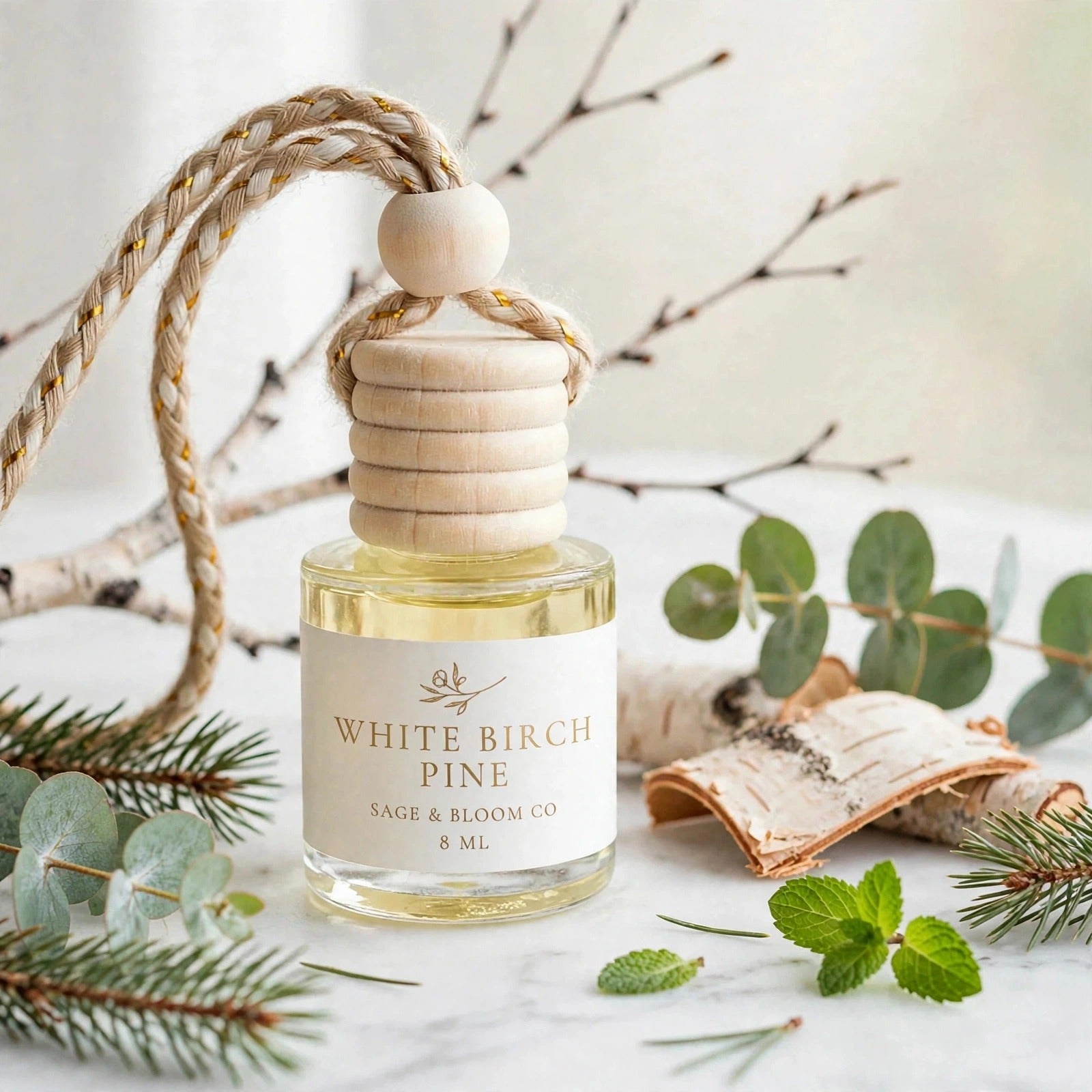 White Birch Pine styled product photo